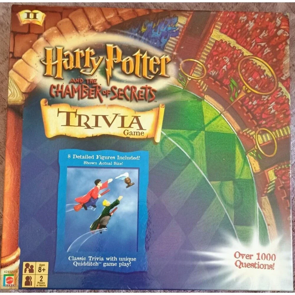Harry Potter And The Chamber Of Secrets Trivia Board Game Complete